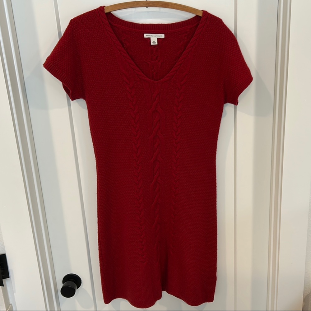 Banana Republic Red Knit Dress
